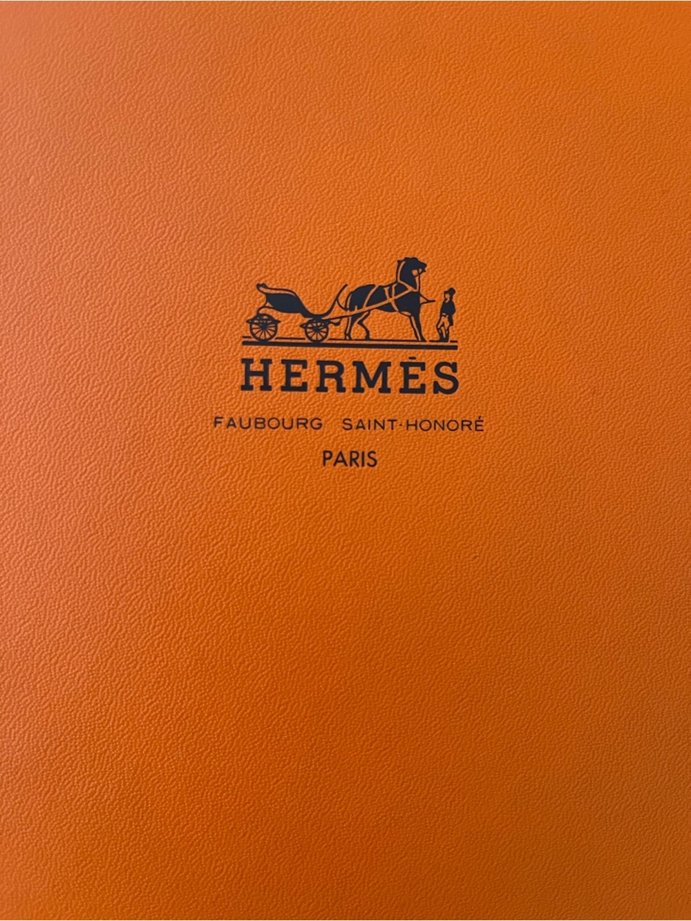 Hermès Orange Box Cover with Logo